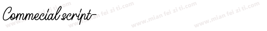 Commecial script字体转换